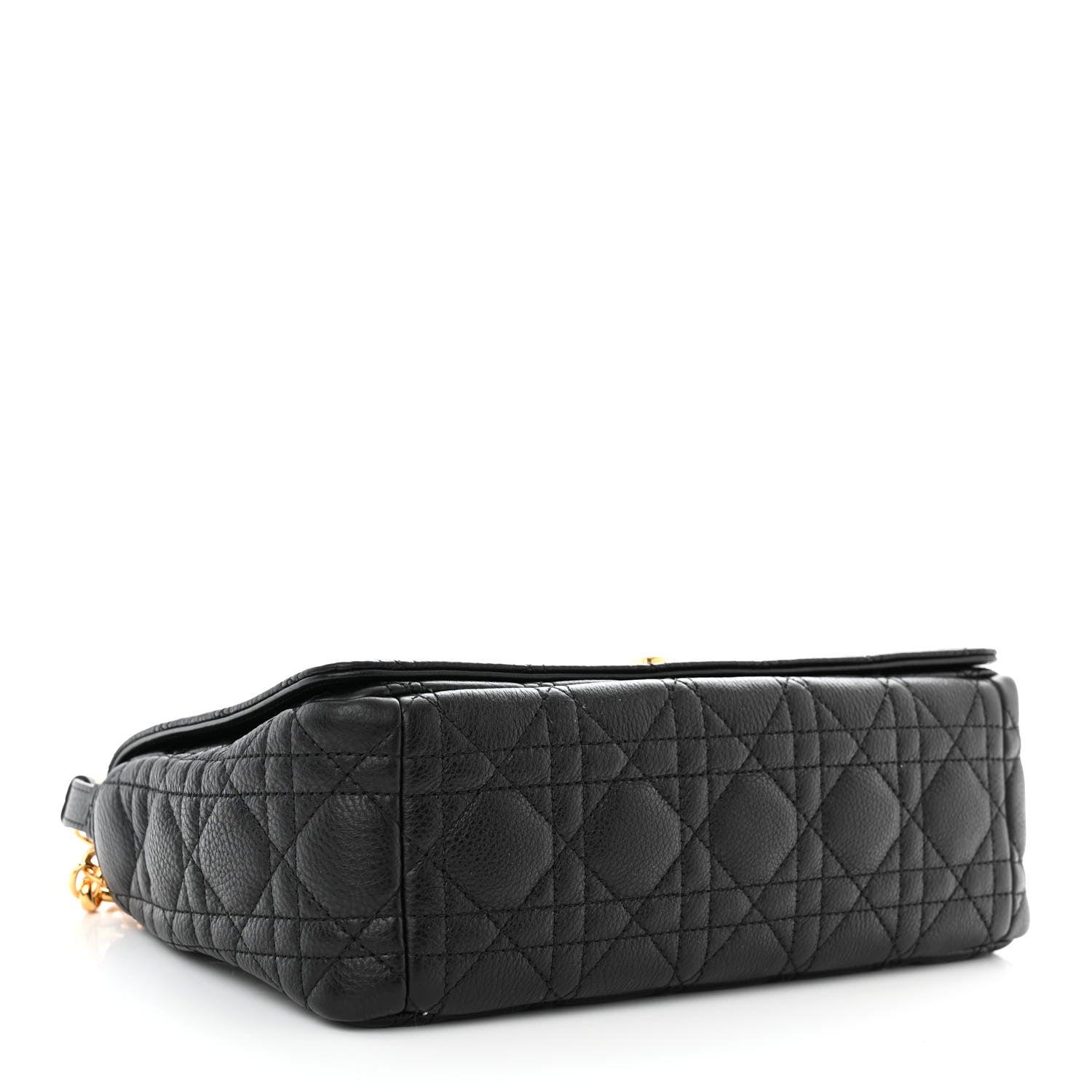 Christian Dior Calfskin Cannage Medium Caro Bag Black 4 of 11