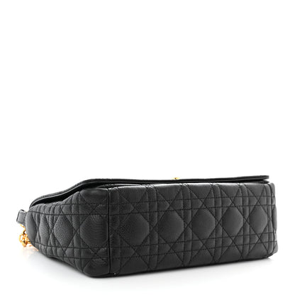 Christian Dior Calfskin Cannage Medium Caro Bag Black 4 of 11