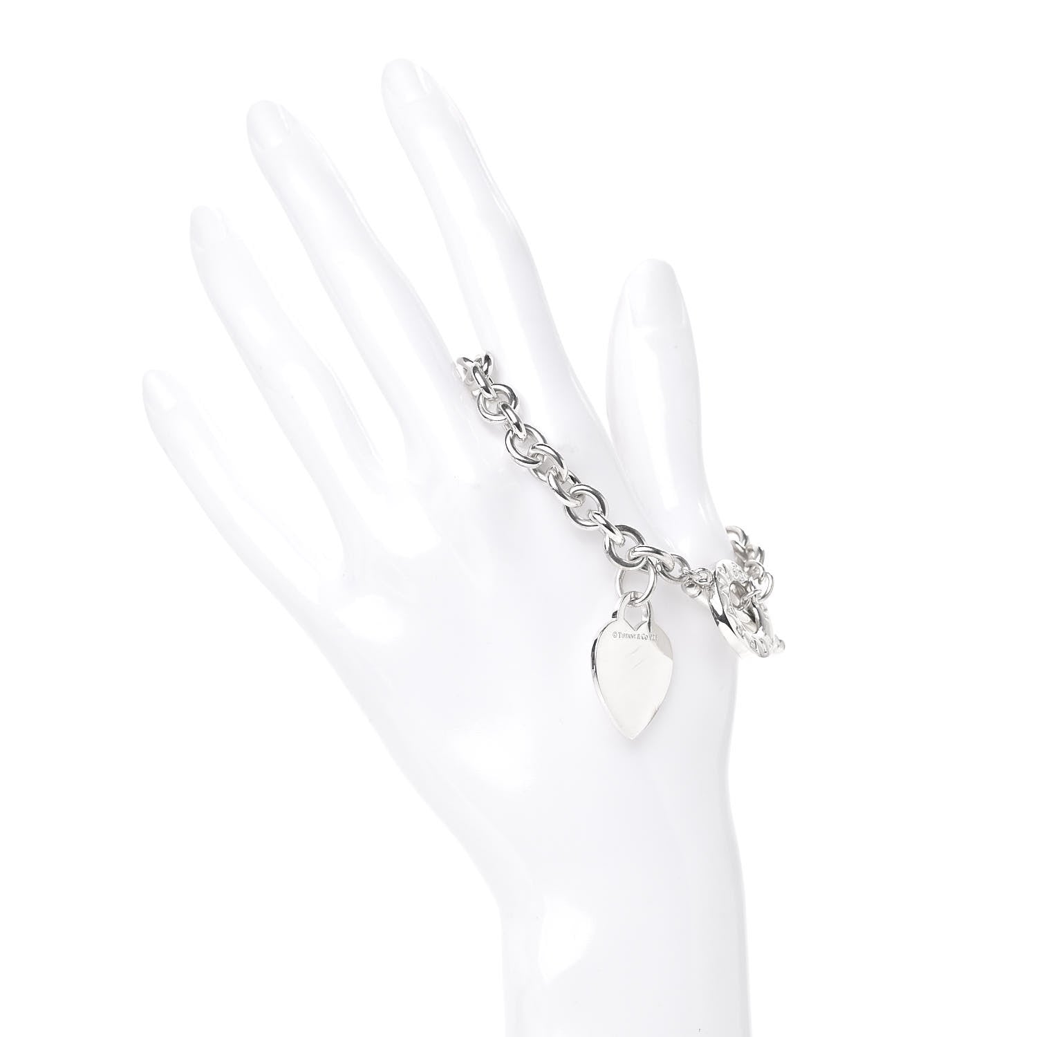 Tiffany Sterling Silver Heart Tag Toggle Bracelet 2 of 4