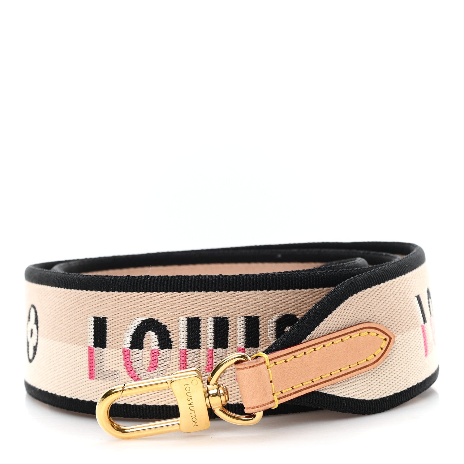 Louis Vuitton Jacquard Speedy Bandouliere 20 Shoulder Strap Black 1 of 3
