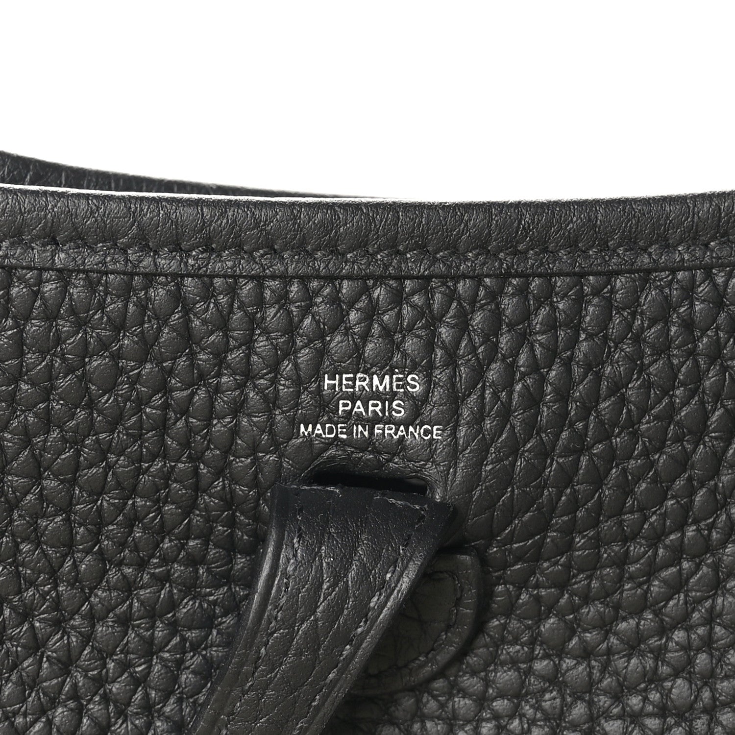 Hermes Taurillon Clemence Evelyne TPM Black 6 of 11