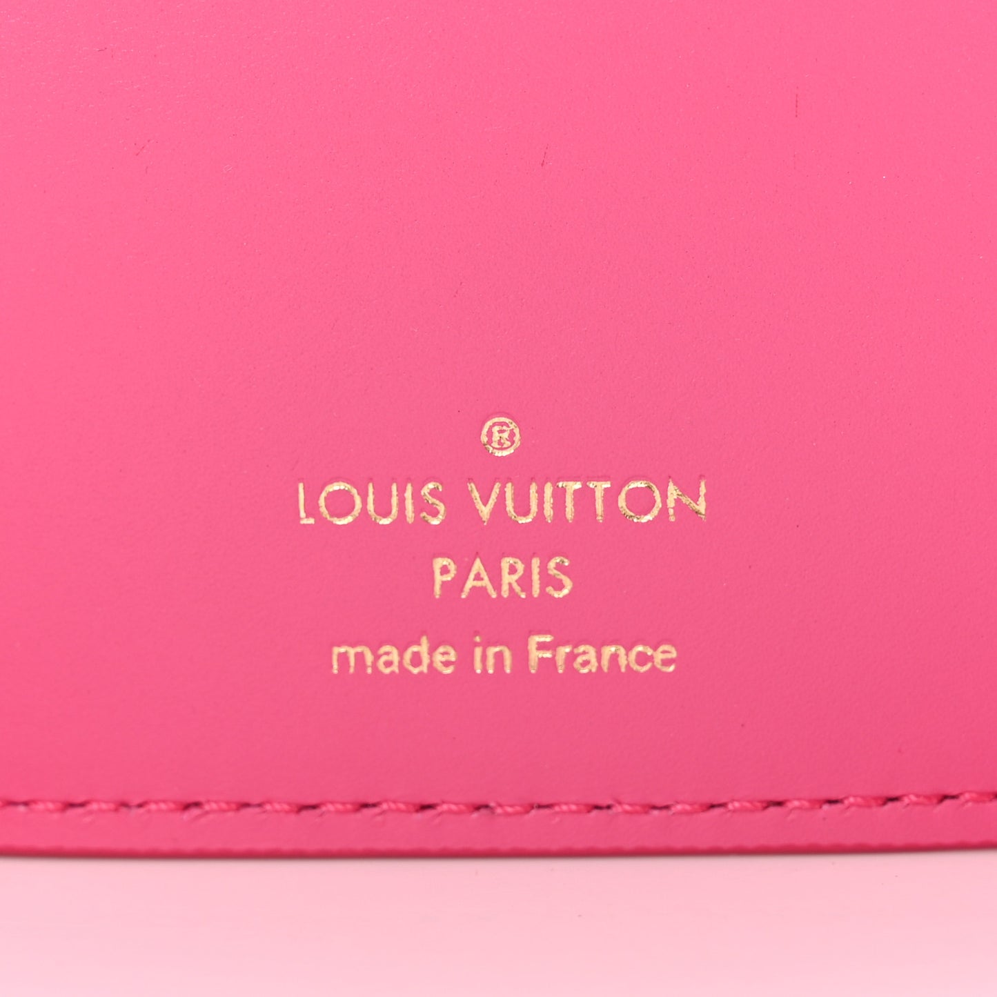 Calfskin Nanogram Embossed Victorine Wallet Rose