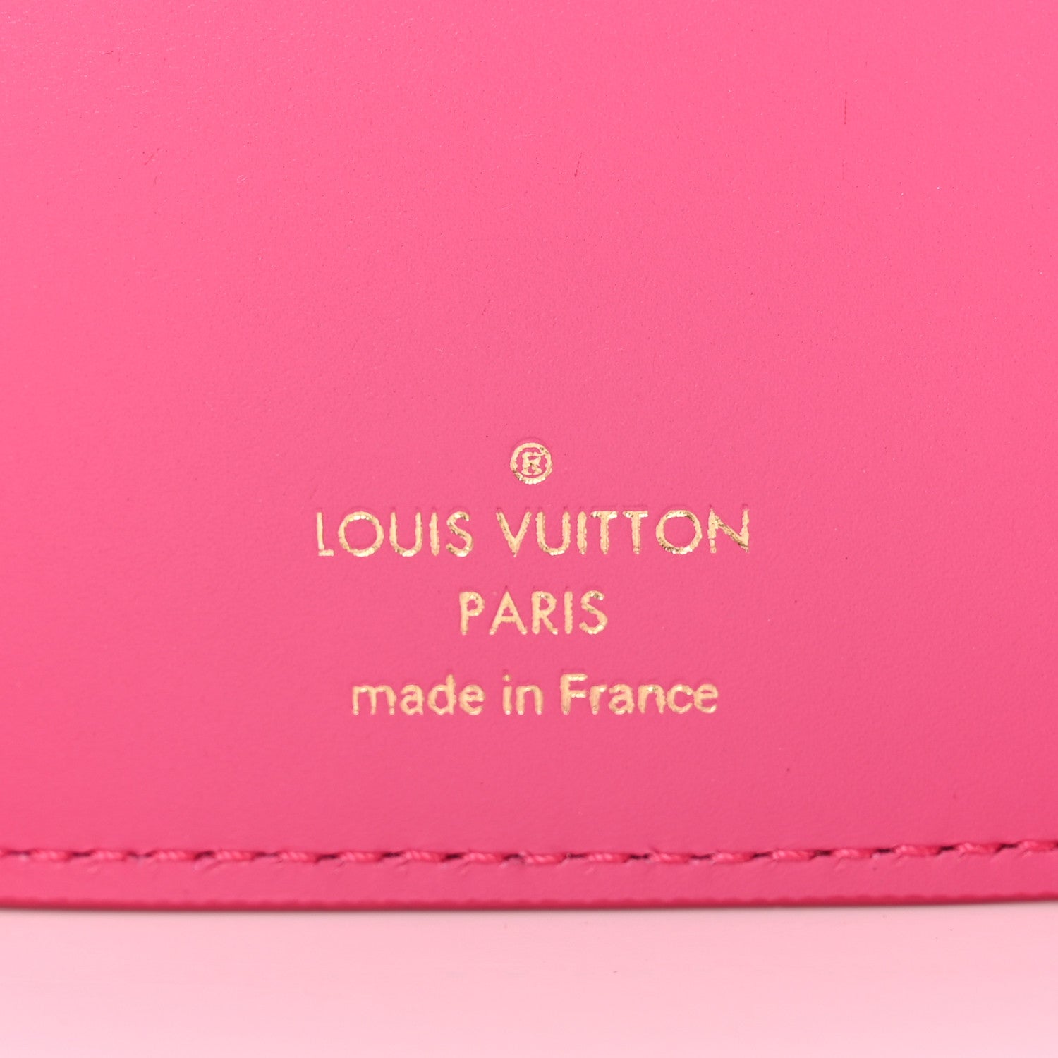 Louis Vuitton Calfskin Nanogram Embossed Victorine Wallet Rose 6 of 6