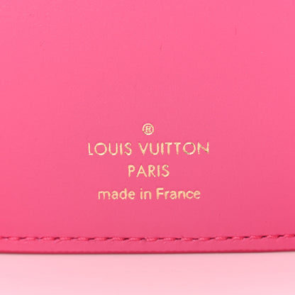 Louis Vuitton Calfskin Nanogram Embossed Victorine Wallet Rose 6 of 6