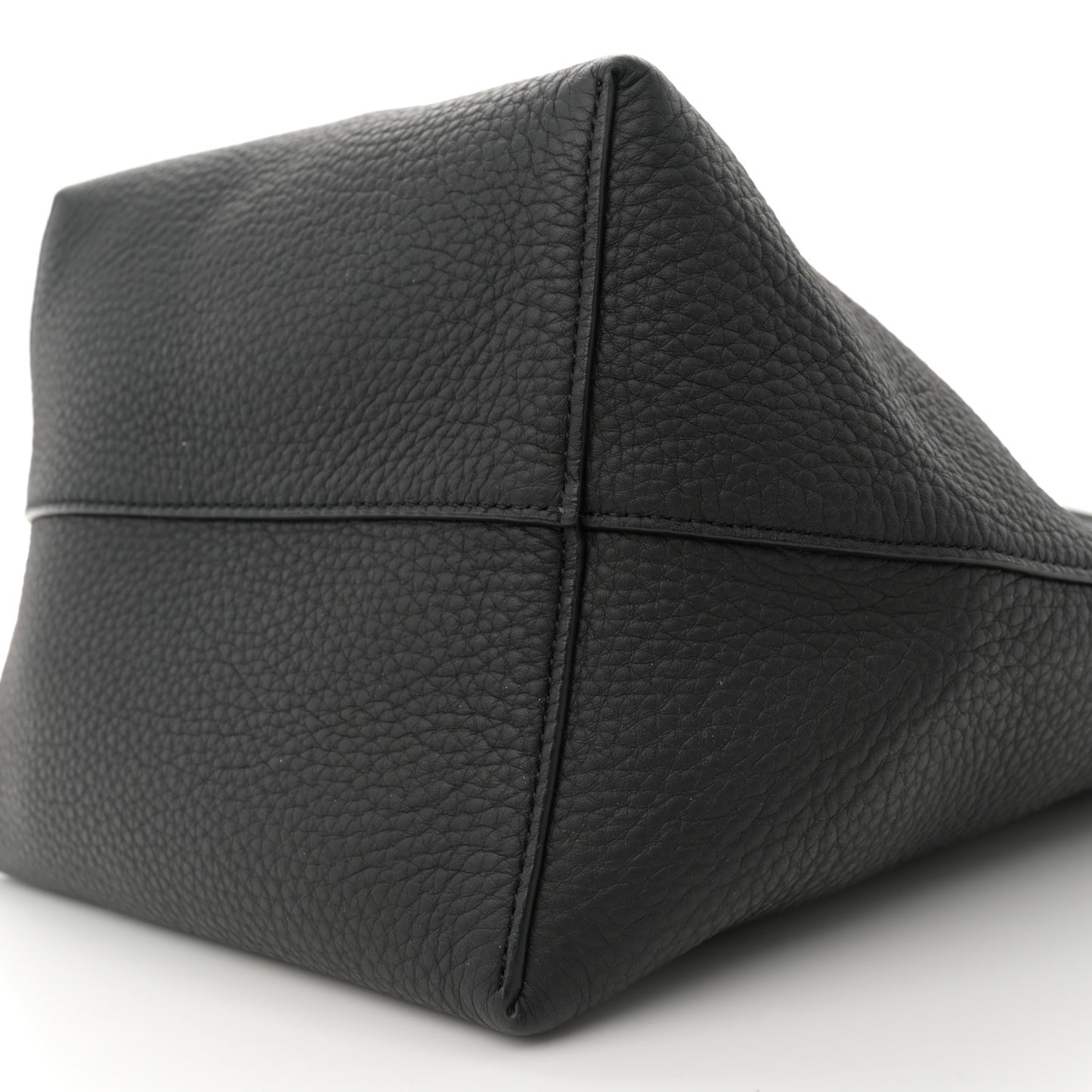Grained Calfskin Medium N/S Park Tote Black