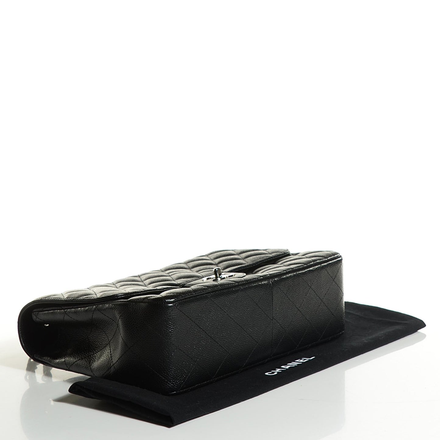 Caviar Quilted Jumbo Single Flap Black