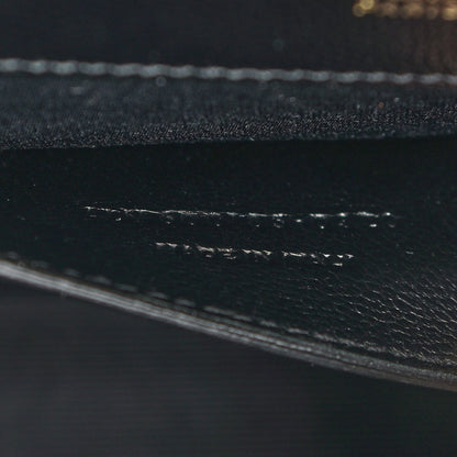 Saint Laurent Grain De Poudre Textured Mixed Matelasse Triquilt Medium Monogram Satchel Black 7 of 9