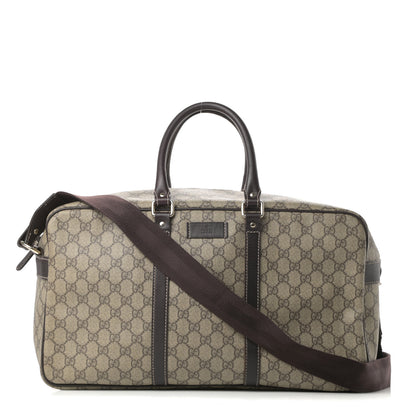 Gucci GG Plus Monogram Medium Carry On Duffle Dark Brown 1 of 19
