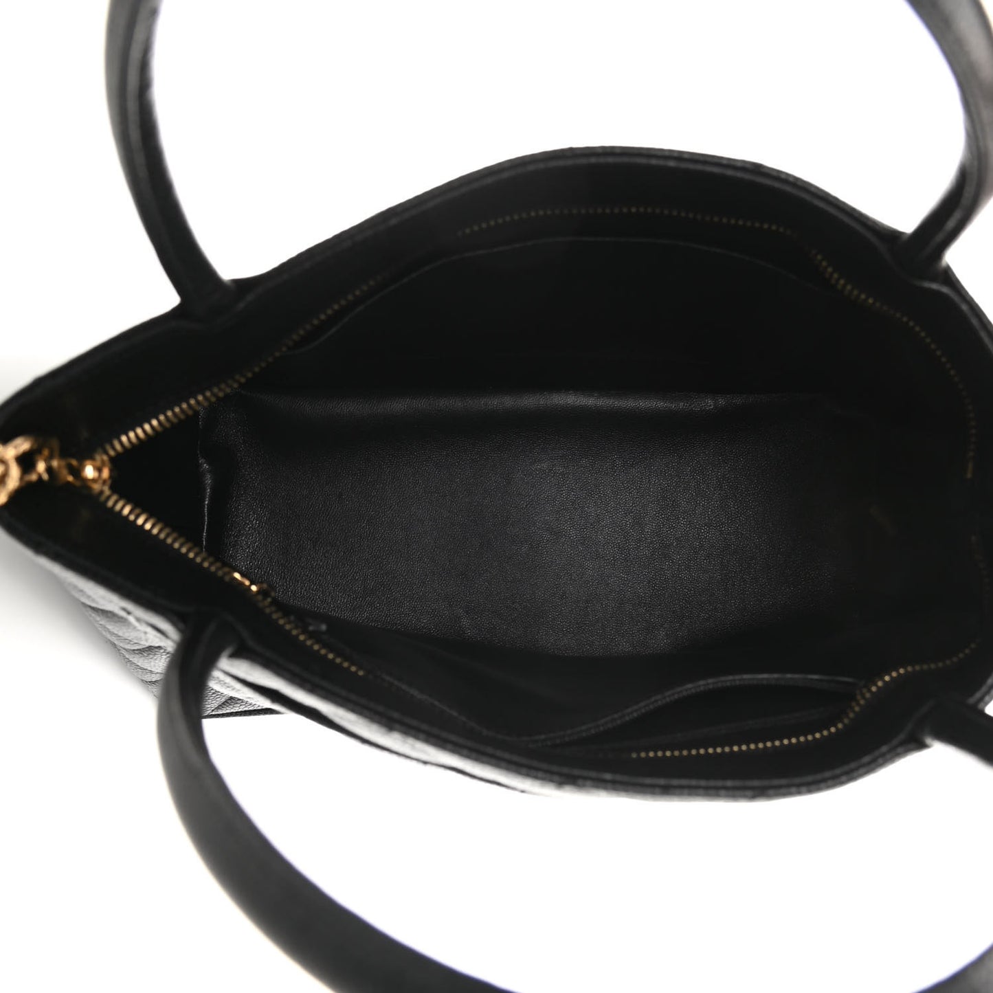 Caviar Quilted Medallion Tote Black