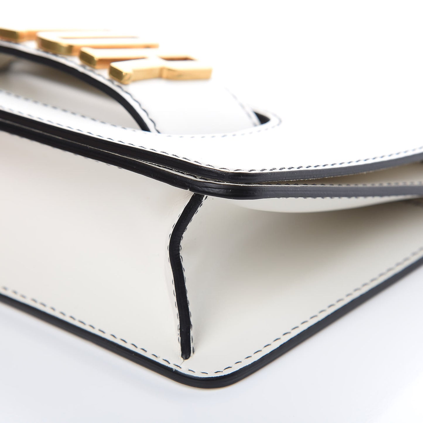 Smooth Calfskin Dio(r)evolution Flap Clutch White