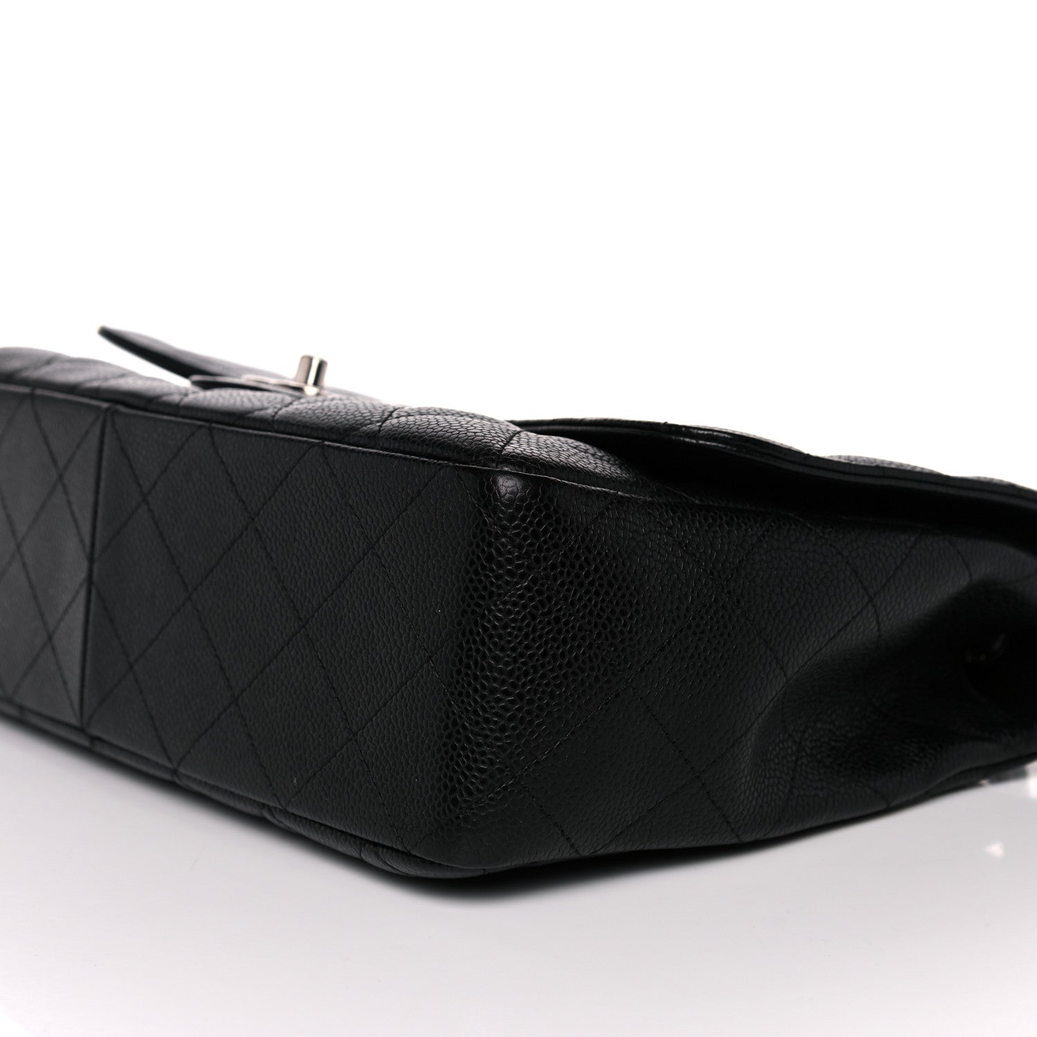Chanel Caviar Quilted Jumbo Single Flap Black 9 of 10