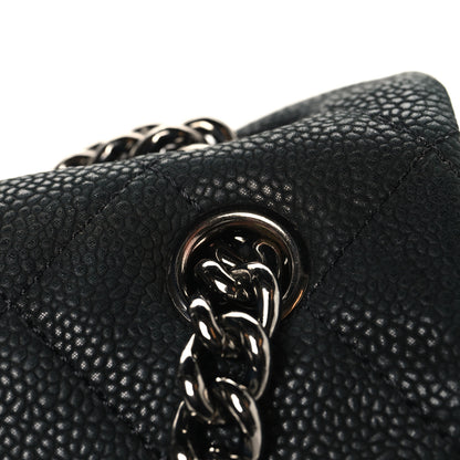 Chanel Iridescent Caviar Medium Lady Pearly Flap Black 13 of 13