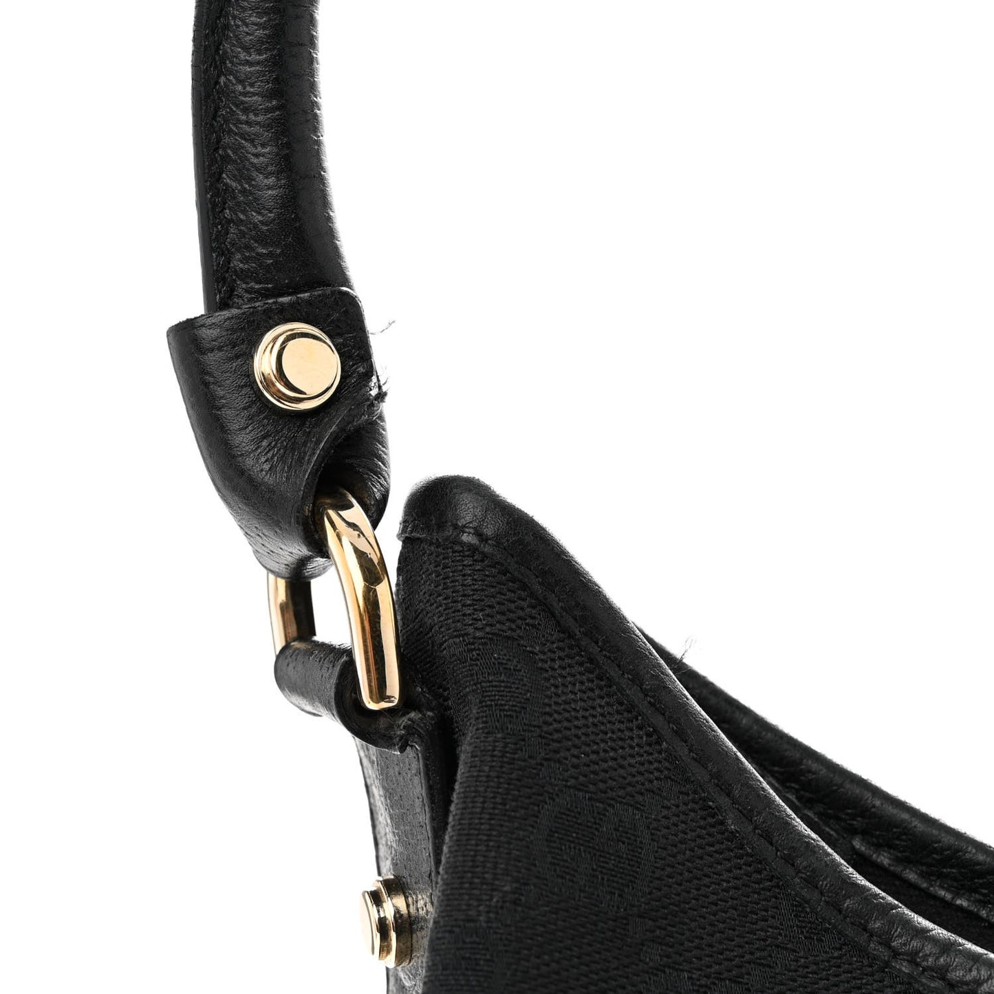 Monogram Medium Abbey D Ring Hobo Black