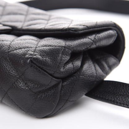 Chanel Grained Calfskin Quilted 2.55 Reissue Flap Belt Bag Clutch Black 10 of 17