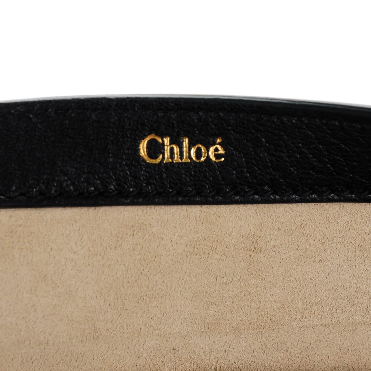 Grained Calfskin Drew Folded Clutch Black