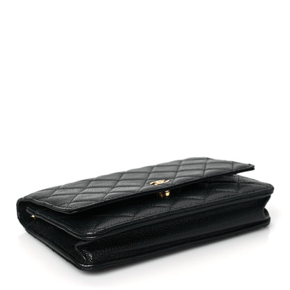 Chanel Caviar Quilted Wallet On Chain WOC Black 4 of 9