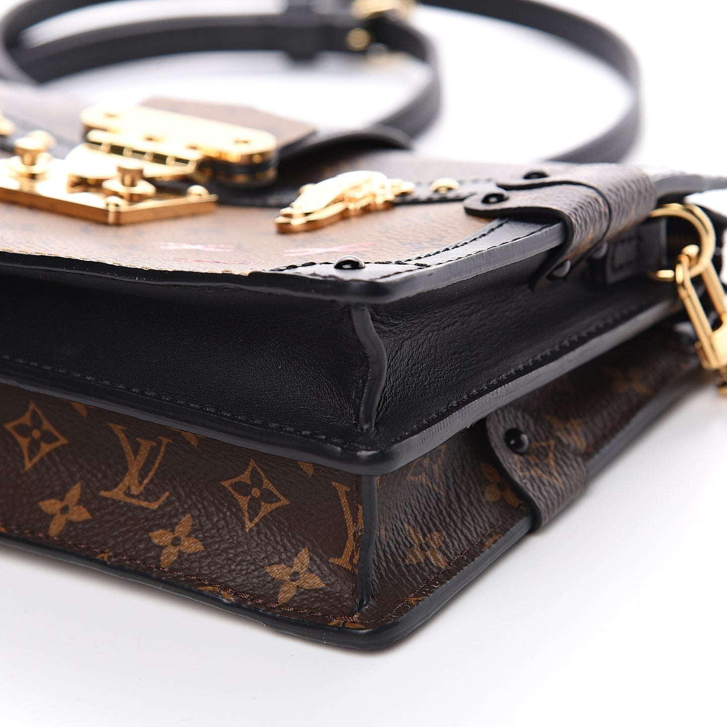 Reverse Monogram Trunk Clutch