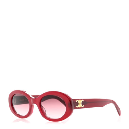 Celine Acetate Triomphe 01 Sunglasses CL 40194U Milky Burgundy 1 of 7