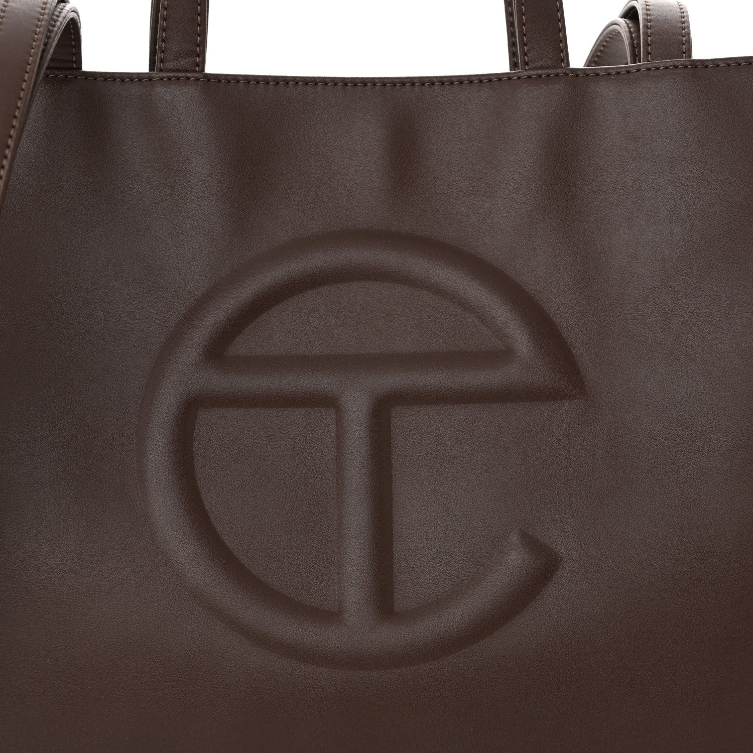Telfar Vegan Leather Medium Shopping Bag Chocolate 8 of 11