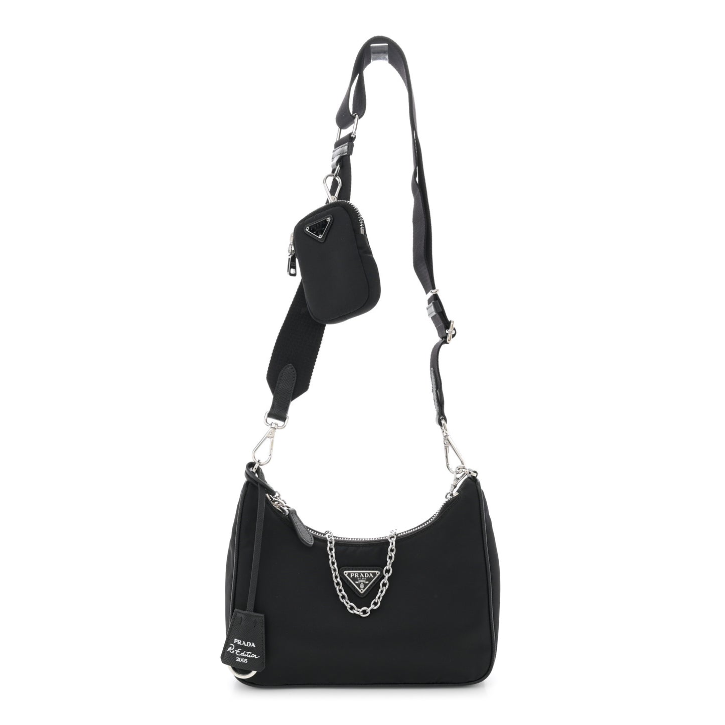 Nylon Re-Edition 2005 Shoulder Bag Black