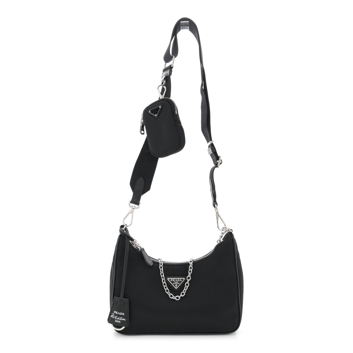 Prada Nylon Re-Edition 2005 Shoulder Bag Black 1 of 12