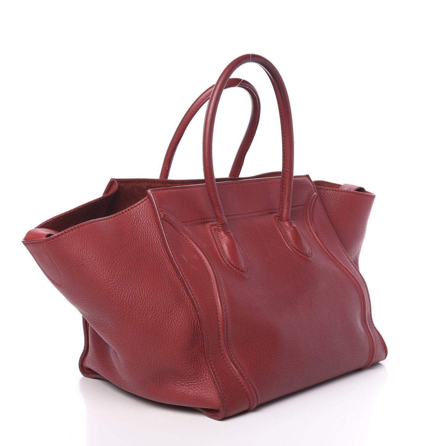 Supple Calfskin Medium Phantom Luggage Red