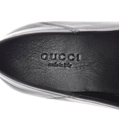 Gucci Lambskin Womens Brixton Horsebit Loafers 36.5 Black 7 of 8