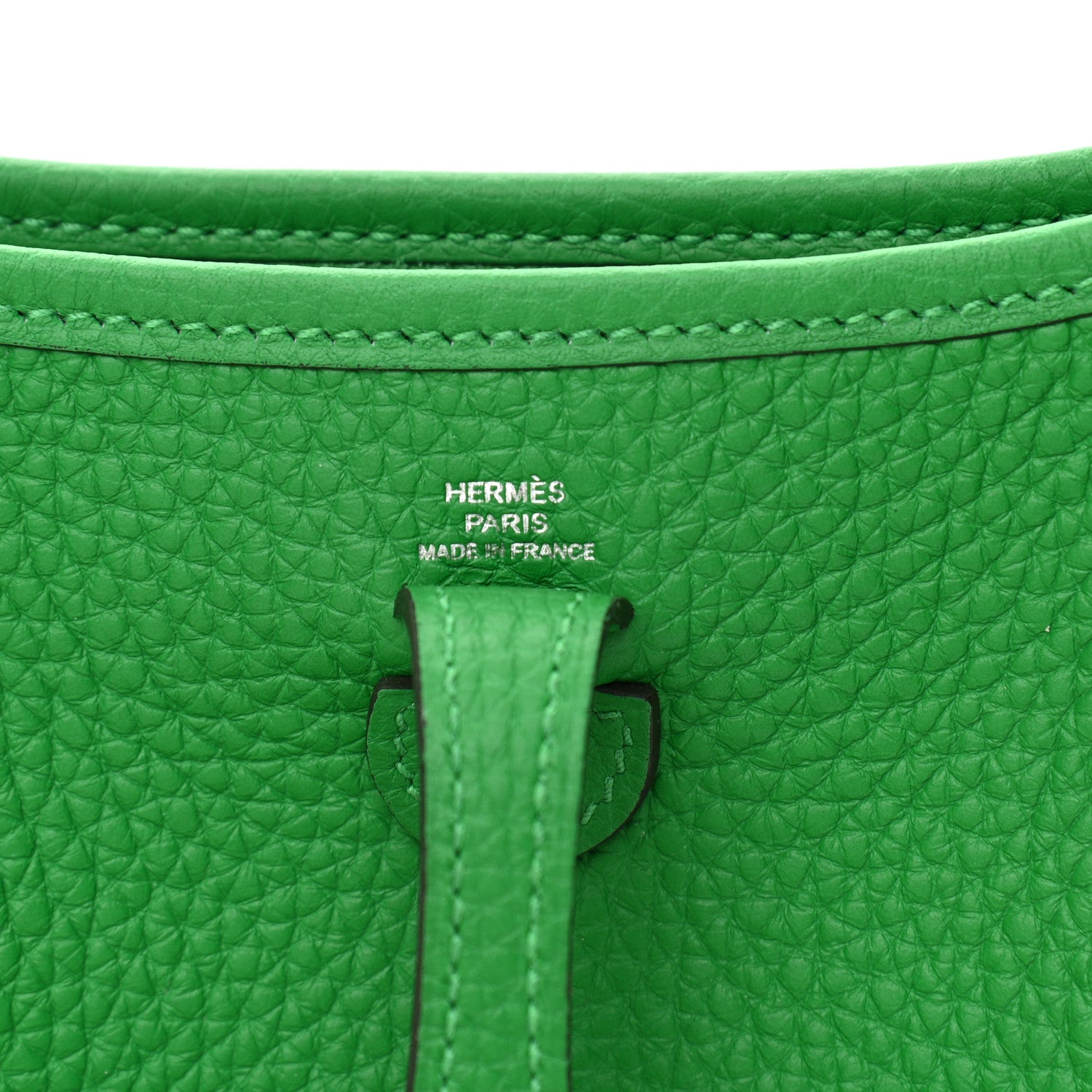 Hermes Taurillon Clemence Allegro Evelyne TPM Bamboo 6 of 11
