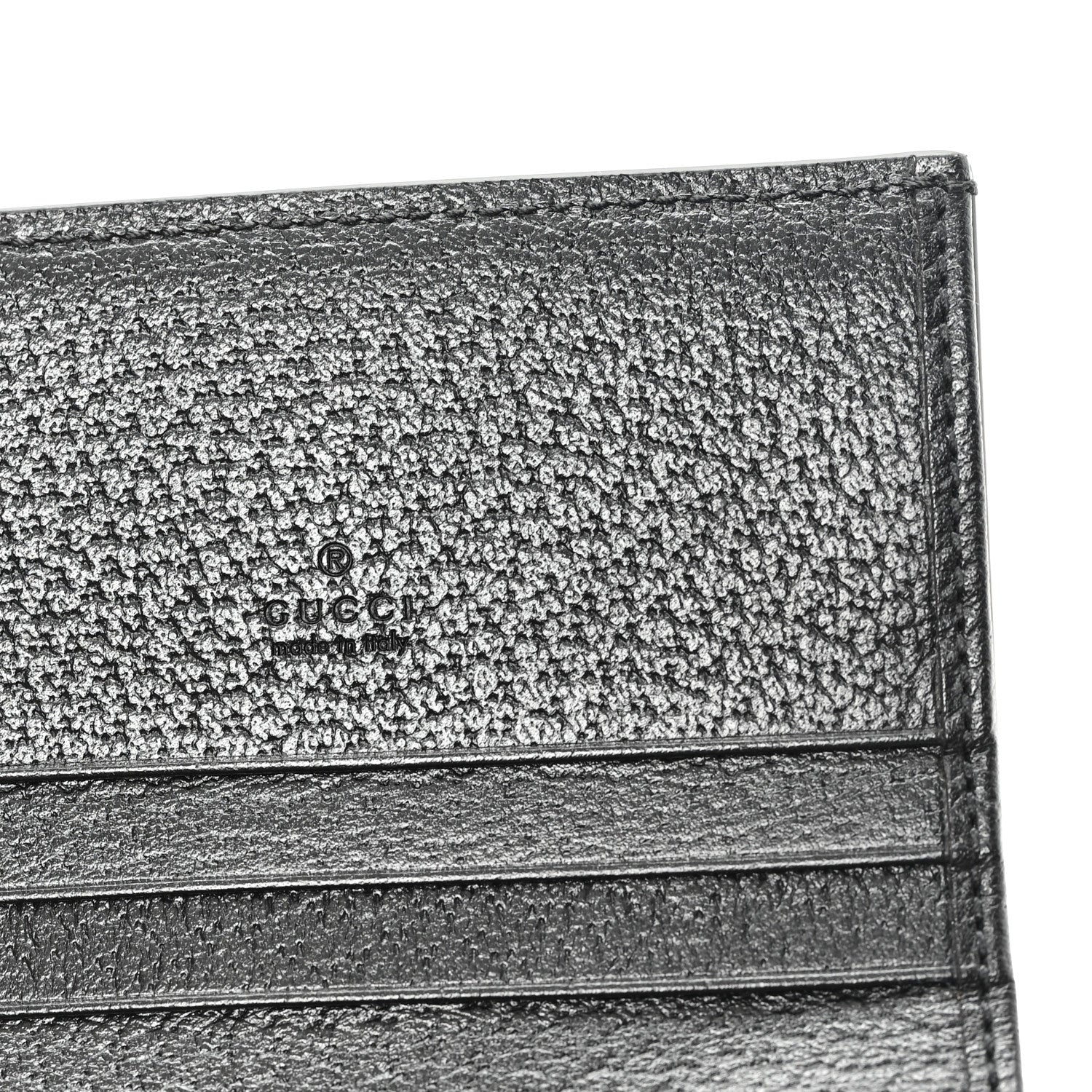 Gucci Jacquard Black Denim GG Monogram Textured Dollar Calfskin Jackie 1961 Card Case Black Ivory 6 of 7