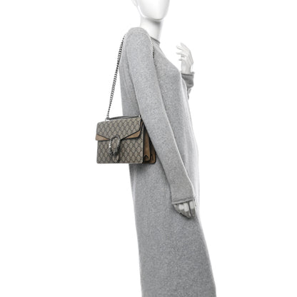 Gucci GG Supreme Monogram Small Dionysus Shoulder Bag Taupe 2 of 10