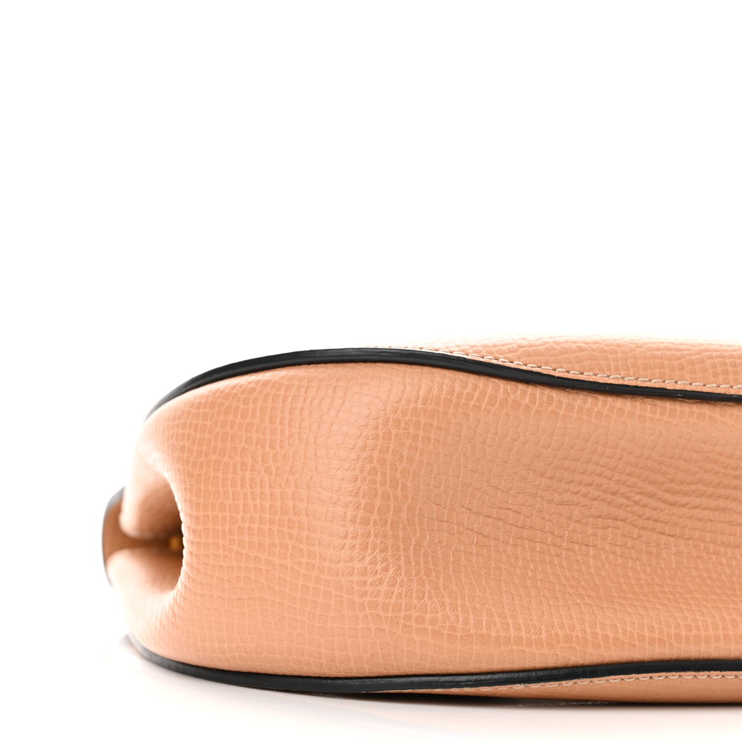 Chloe Grained Calfskin Lambskin Bi-Color Drew Shoulder Bag Wet Sand Sunflower 7 of 8