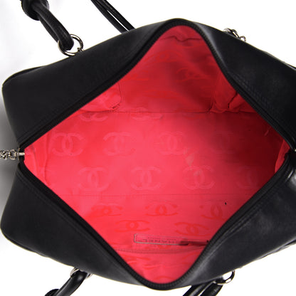 Chanel Calfskin Quilted Large Cambon Bowler Black 4 of 12