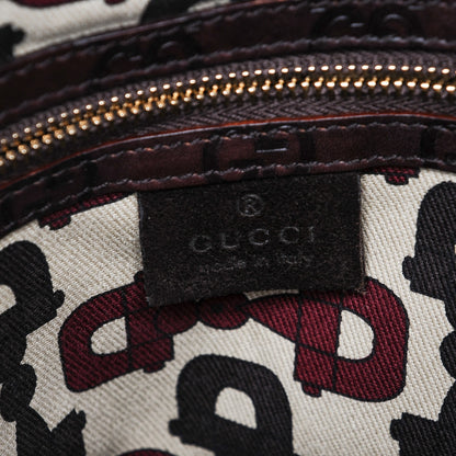 Gucci Guccissima Suede Hasler Hobo Dark Brown 6 of 8