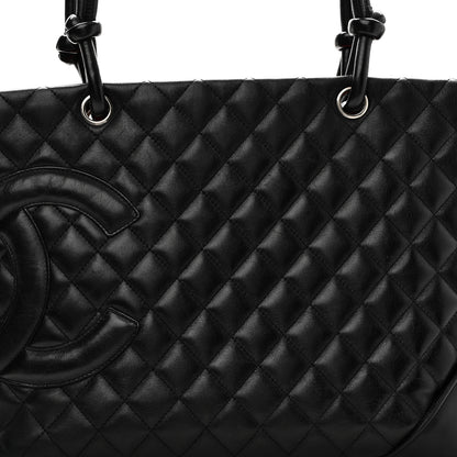 Chanel Calfskin Quilted Large Cambon Tote Black 8 of 11