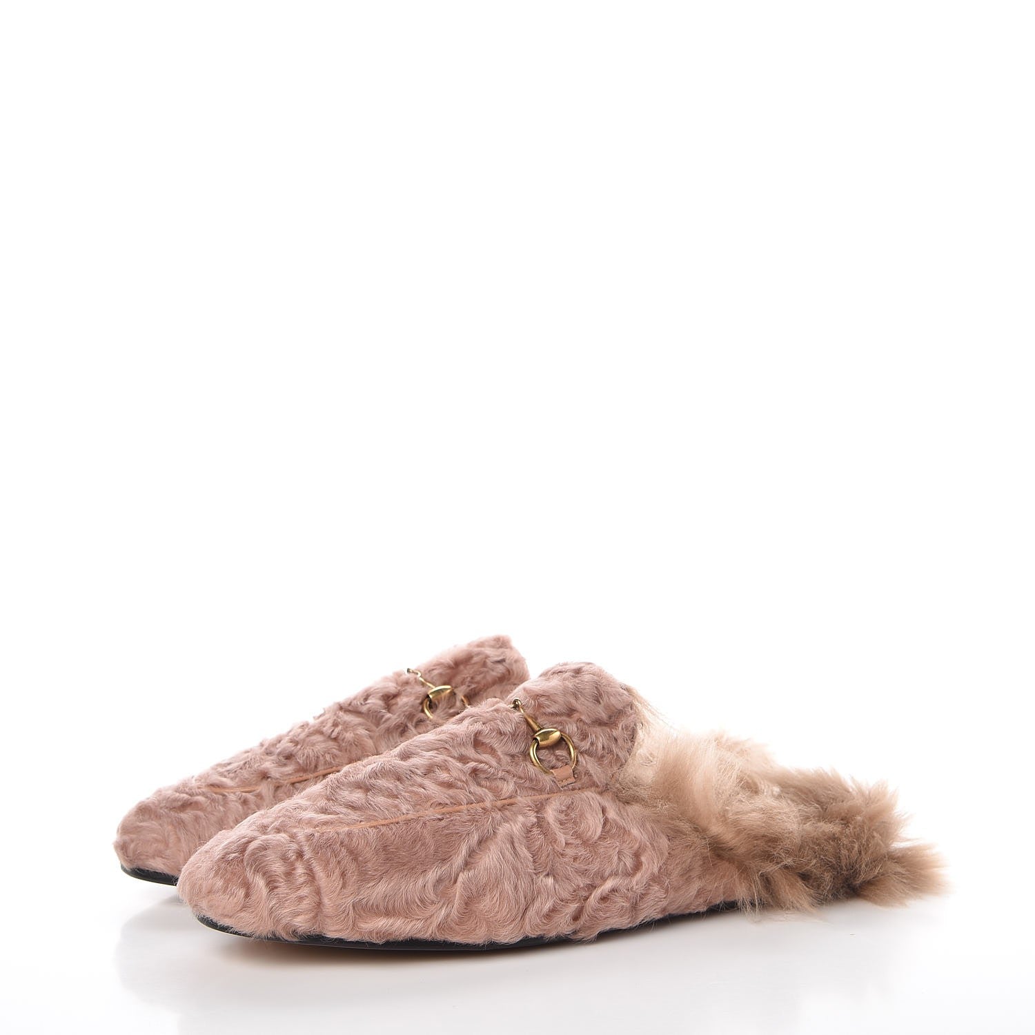 Gucci Shearling Princetown Slippers 40.5 Pink 3 of 8