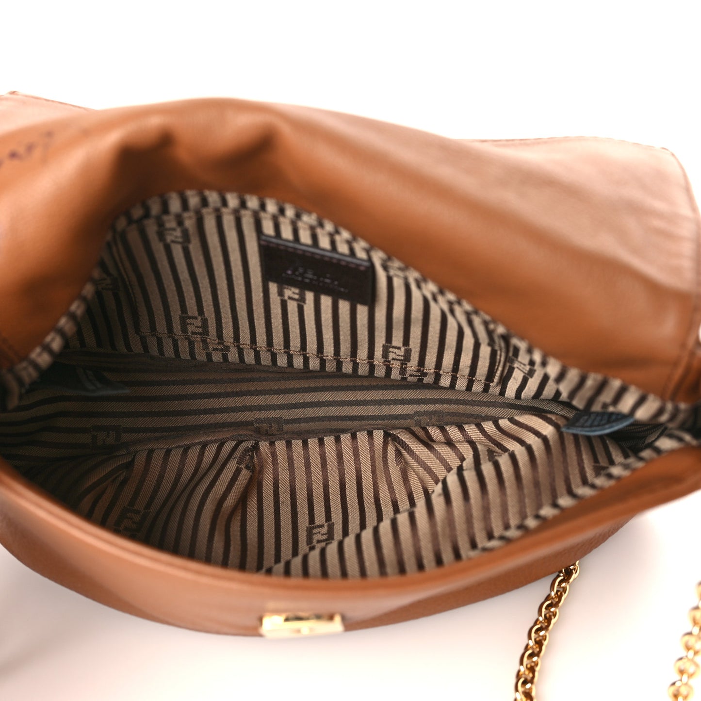 Vitello Flamingo Fendista Pouchette Crossbody Orzo