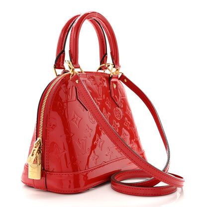 Louis Vuitton Vernis Alma BB Cherry 3 of 10