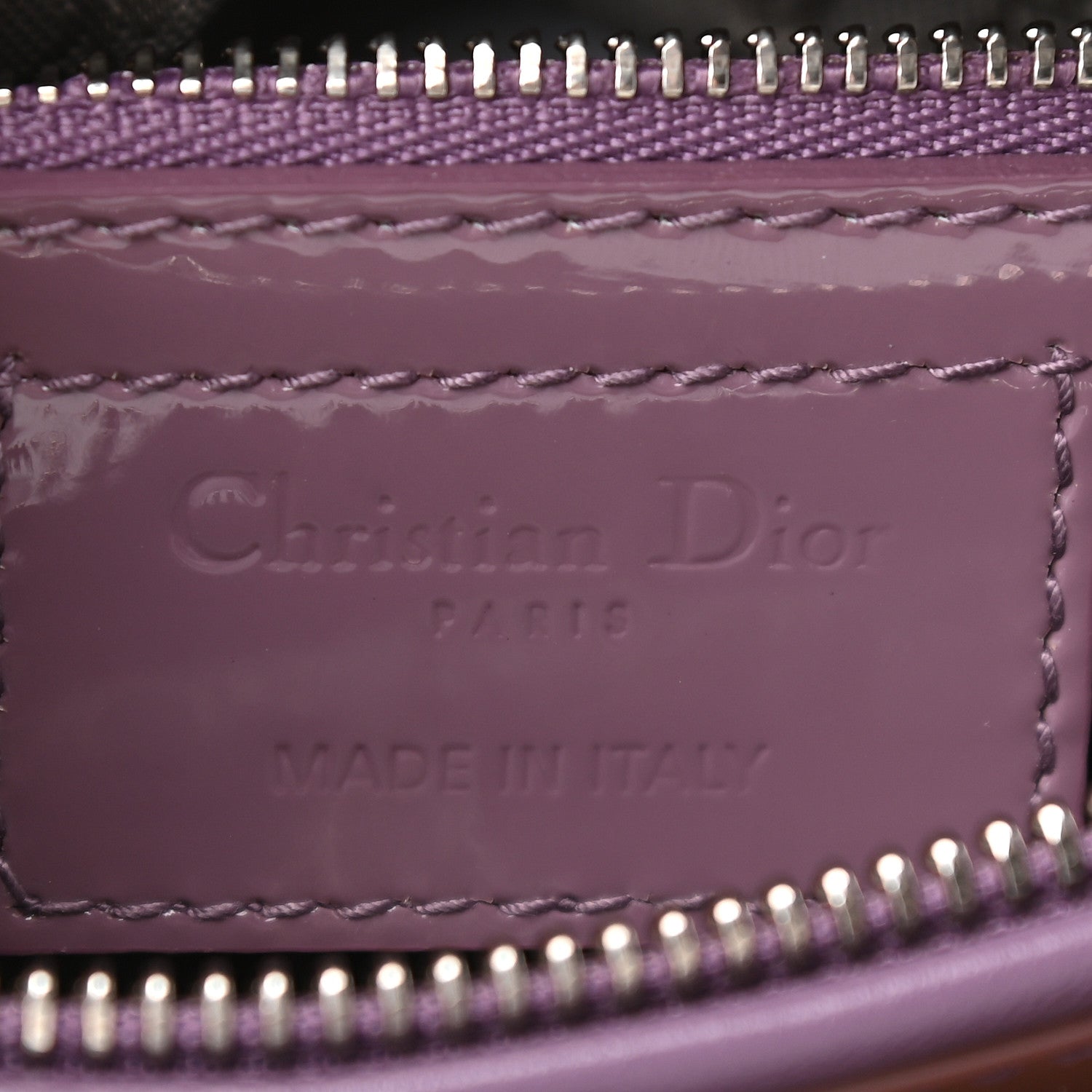 Christian Dior Patent Cannage Medium Lady Dior Purple 6 of 9