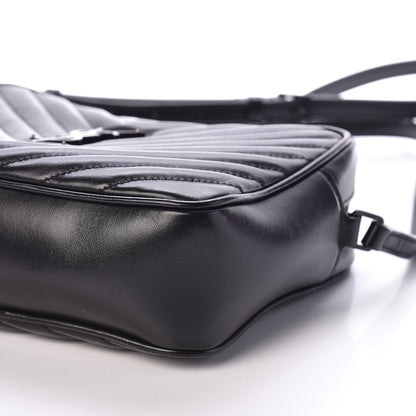 Saint Laurent Calfskin Matelasse Monogram Lou Camera Bag Black 8 of 8