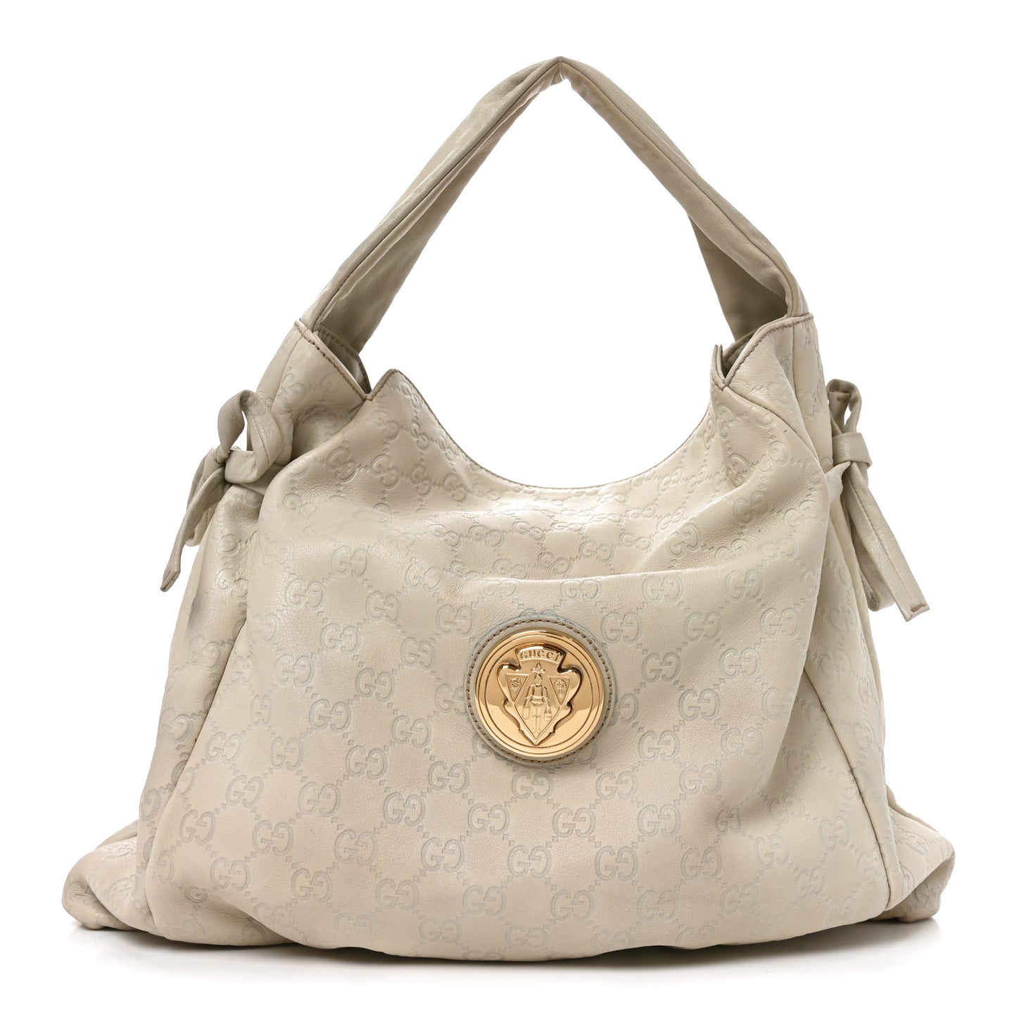 Guccissima Medium Hysteria Tote Ivory