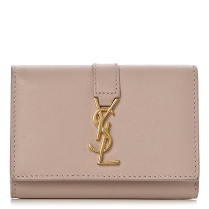 Saint Laurent Smooth Calfskin Monogram Key Case Nude 1 of 9