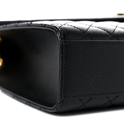 Saint Laurent Grain De Poudre Textured Mixed Matelasse Large Triquilt Monogram Satchel Black 9 of 10