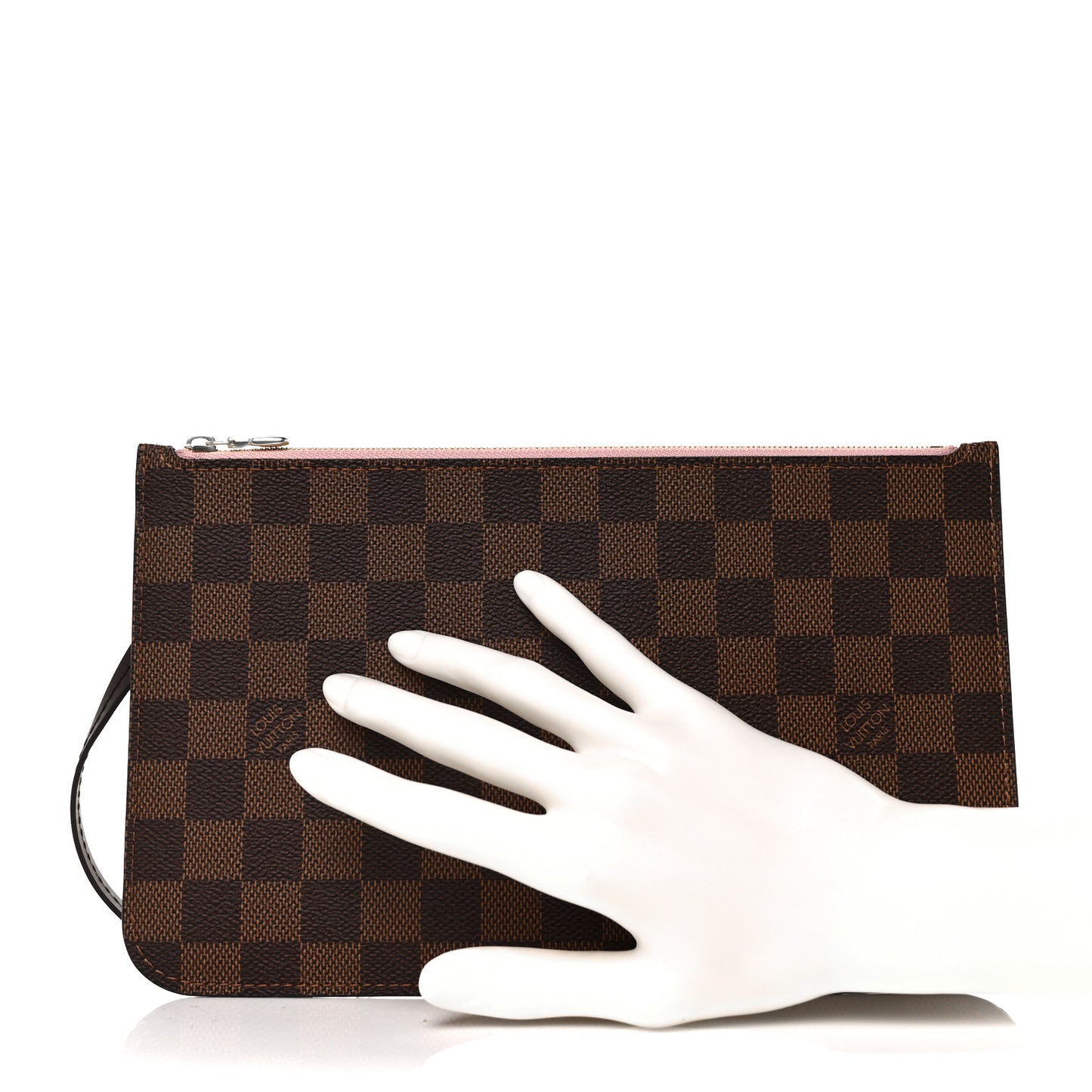 Damier Ebene Neverfull MM GM Pochette Rose Ballerine