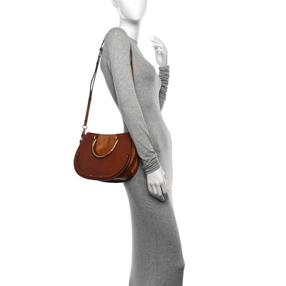 Chloe Calfskin Suede Medium Pixie Shoulder Bag Saffron Red 2 of 12