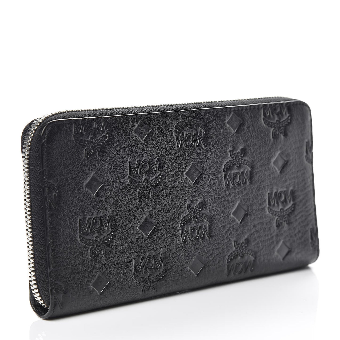Calfskin Ottomar Monogram Klara Zip Wallet Black
