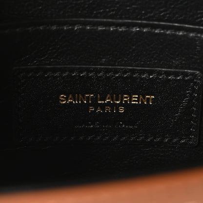 Saint Laurent Canvas Calfskin Small Solferino Satchel Beige Brick 6 of 10