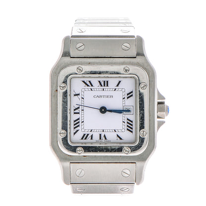 Cartier Stainless Steel 29mm Santos De Galbee Quartz Watch 1 of 6