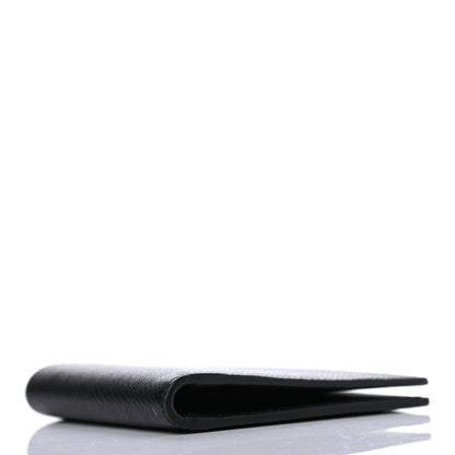 Celine Grained Calfskin Bi-Fold Wallet Black 3 of 4