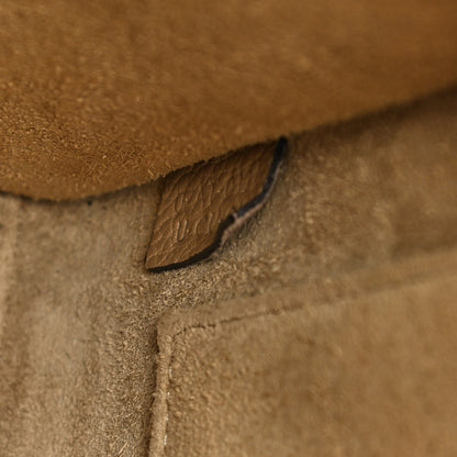 Celine Drummed Calfskin Nano Luggage Dune 7 of 16