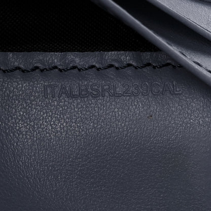 Burberry Calfskin House Check Porter Continental Wallet Slate Blue 7 of 13